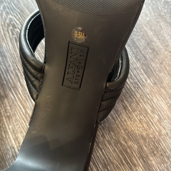 Alfani leather step n flex black square toe heels sandals 9.5 - Picture 8 of 11